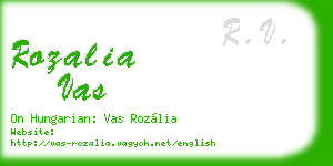 rozalia vas business card